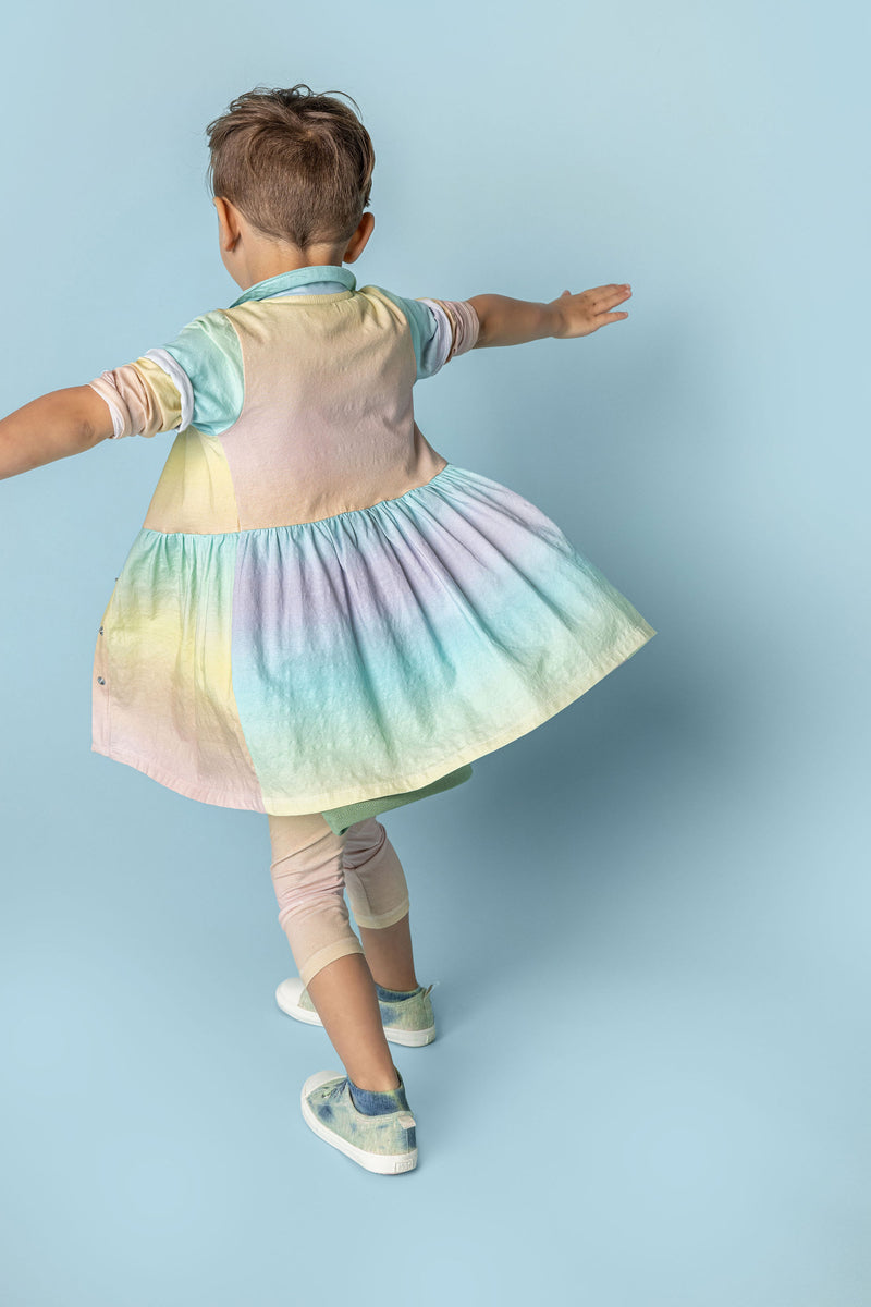 rainbow shirt dress RESORT SHIRT DRESS Rainbow Stripe Shirt Dress by KURT GEIGER LONDON