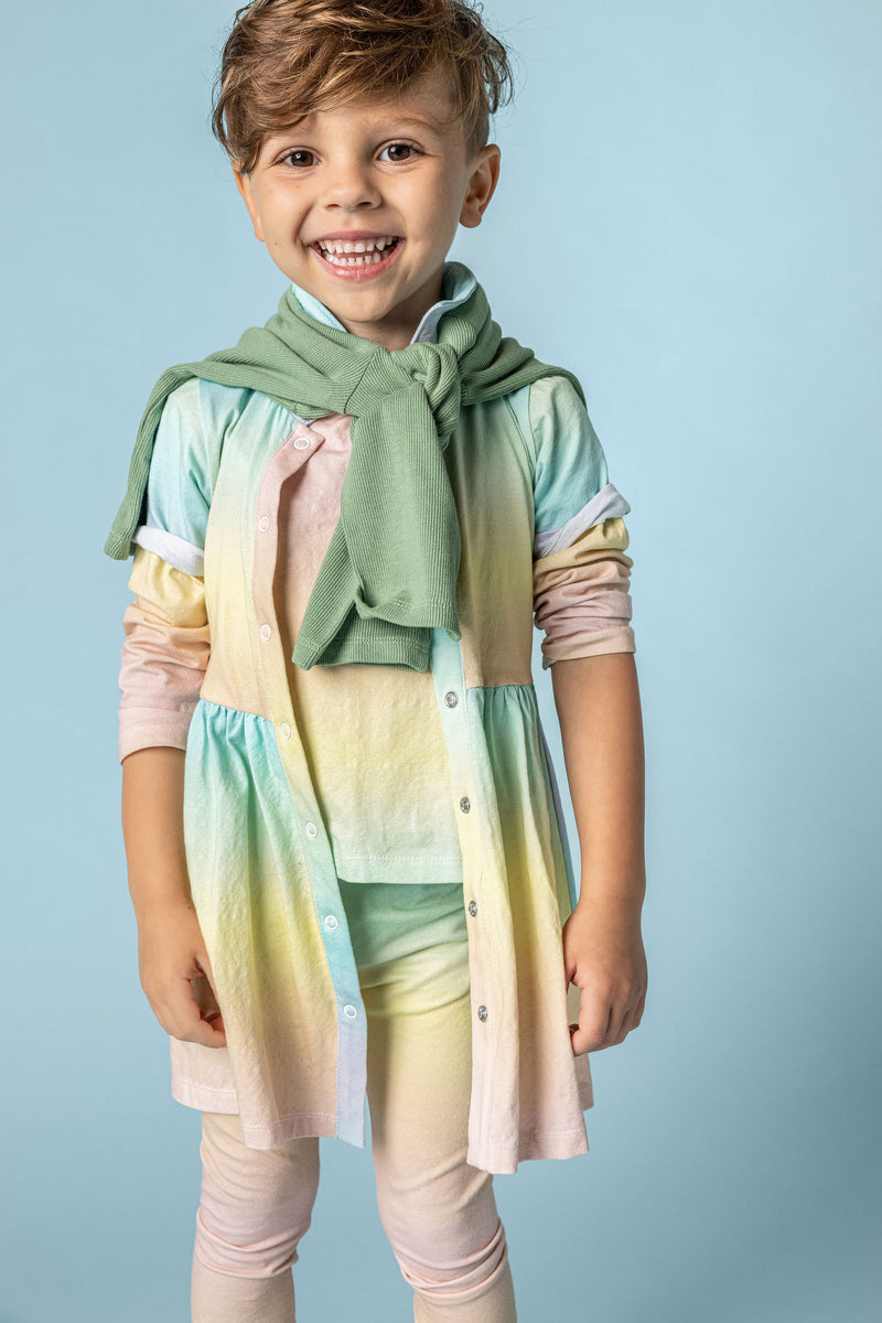shirt dress rainbow Rainbow Stripe Bella Shirt Dress by Banned