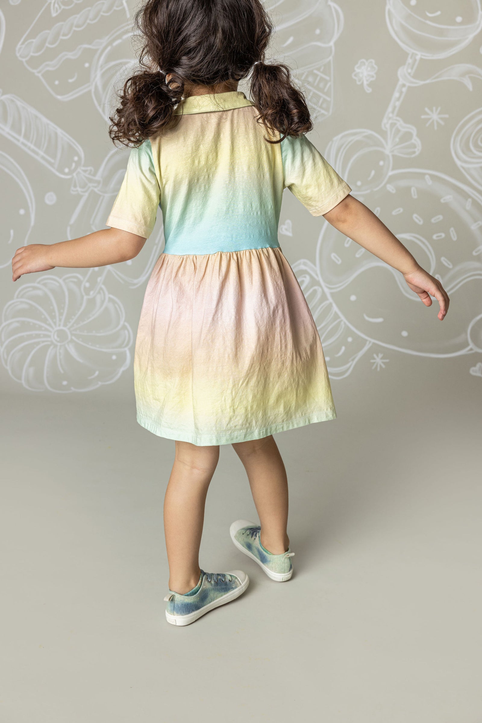 ombre shirt dress Rainbow Unisex 3T NEST Boyfriend Shirt measurements may vary slightly Size:IT 38 Grace Lace Maternity Dress