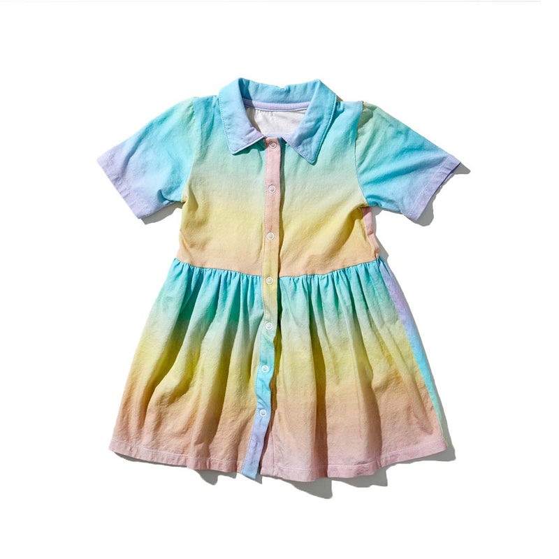 Rainbow Ombre Unisex Shirt Dress